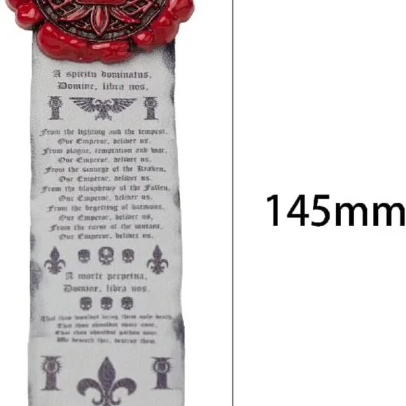 Warhammer 40K Purity Seals Adepta Sororitas Brooch Parchment Bronze Pin - Picture 2 of 7